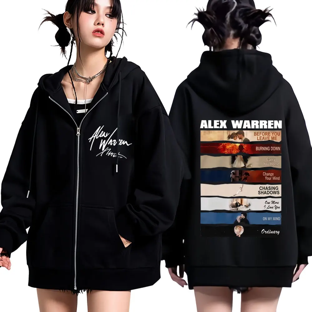 Singer Alex Warren 2026 Tour P - đánh giá và giá Mens Fashion Zip Up Hoodies