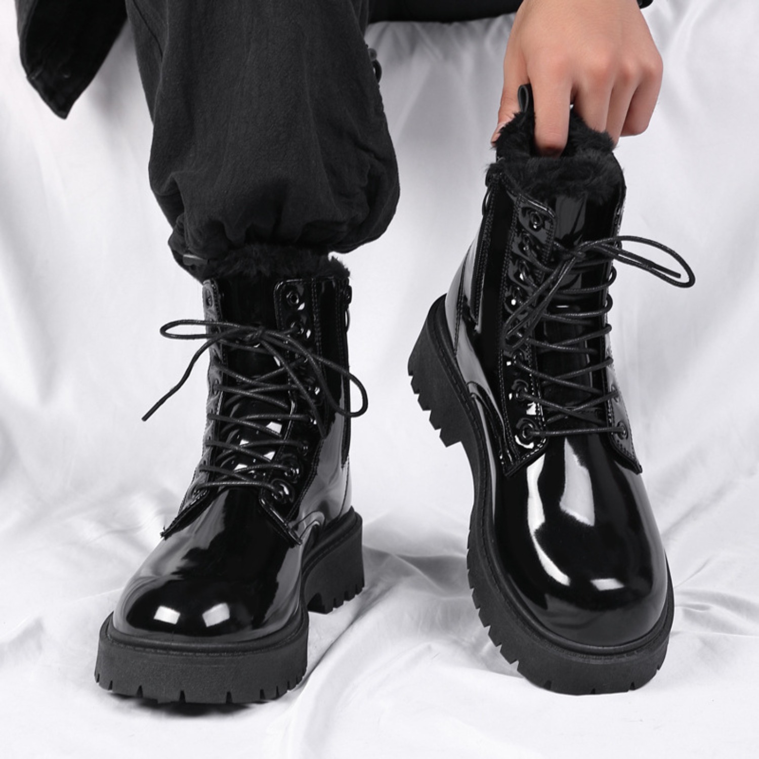 Men's warm plush high-top boot - đánh giá và giá Men'S Fashion News