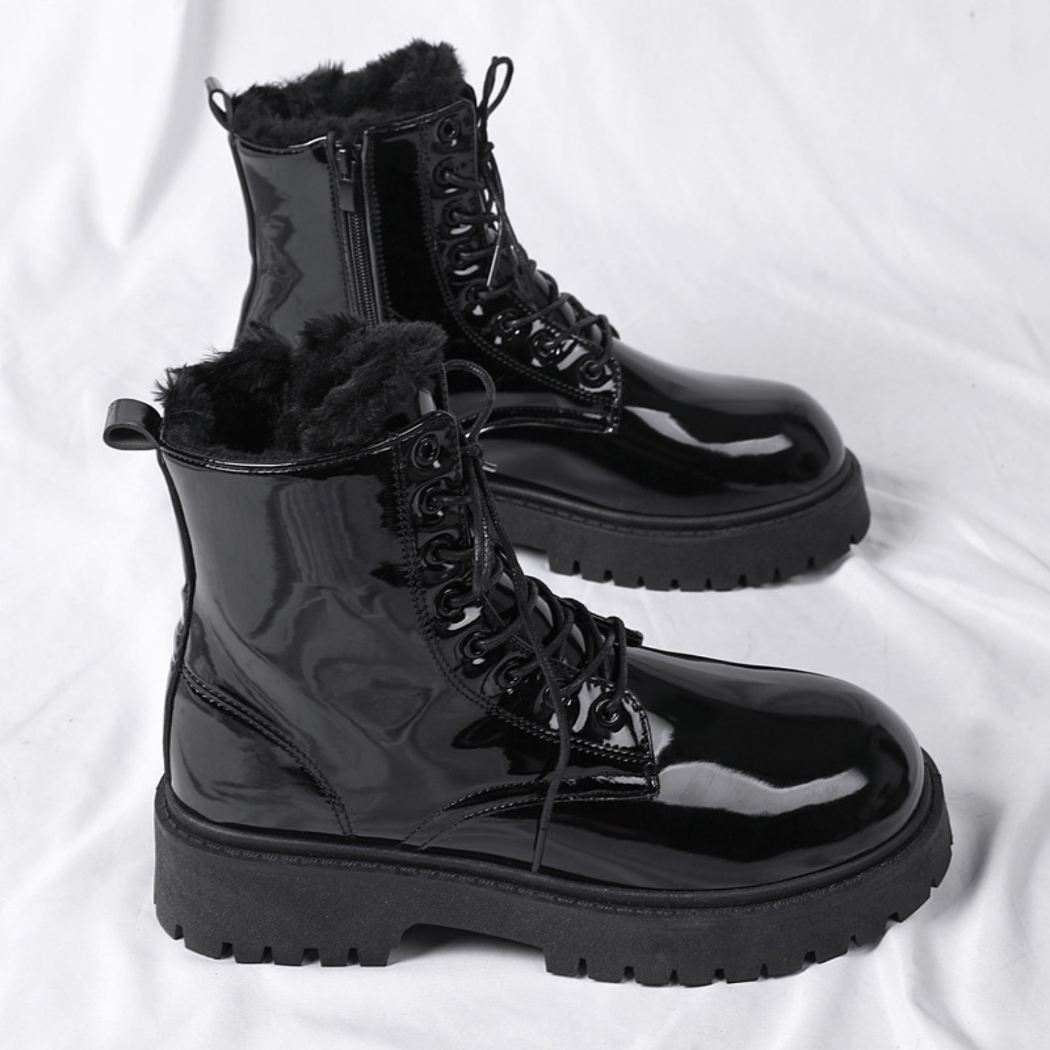 Men's warm plush high-top boot - đánh giá và giá Men'S Fashion News