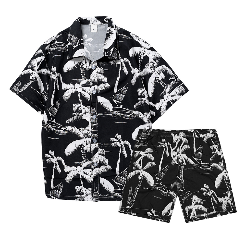 Hawaiian Coconut Tree 3D Print - đánh giá và giá Mens Fashion Clothes