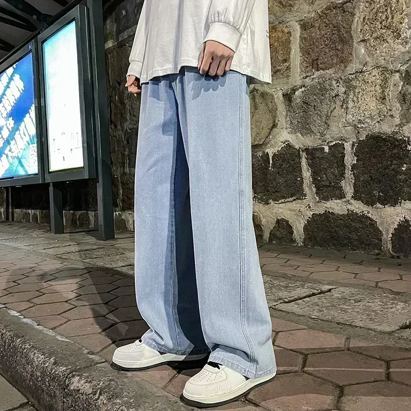 Korean Style Streetwear New Fa - đánh giá và giá Men'S Fashion Grey Jeans