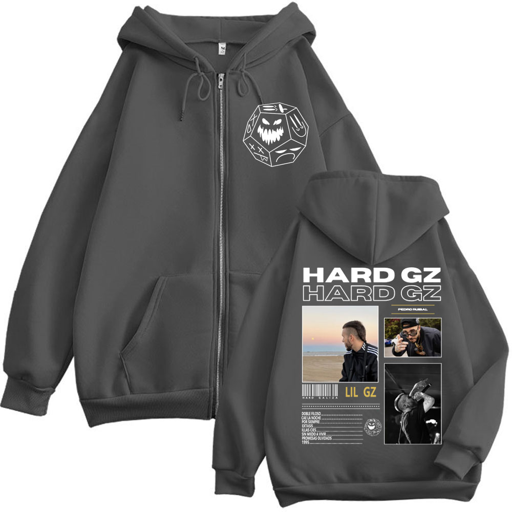 Rapper HARD GZ Tour 2025 Zippe - đánh giá và giá Mens Fashion Zip Up Hoodies