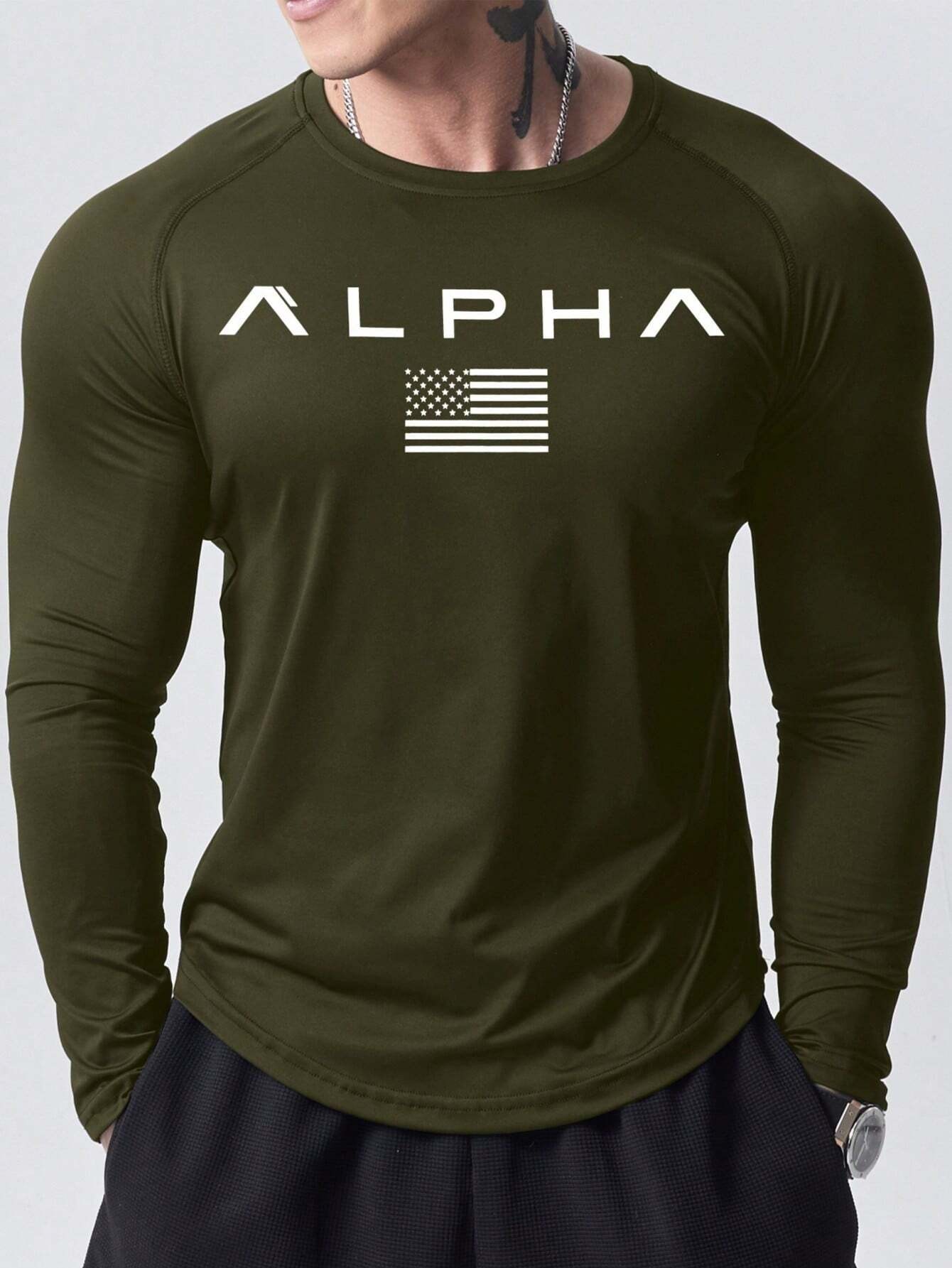 New Men's Long-Sleeved T-Shirt - đánh giá và giá Mens Fashion Clothes