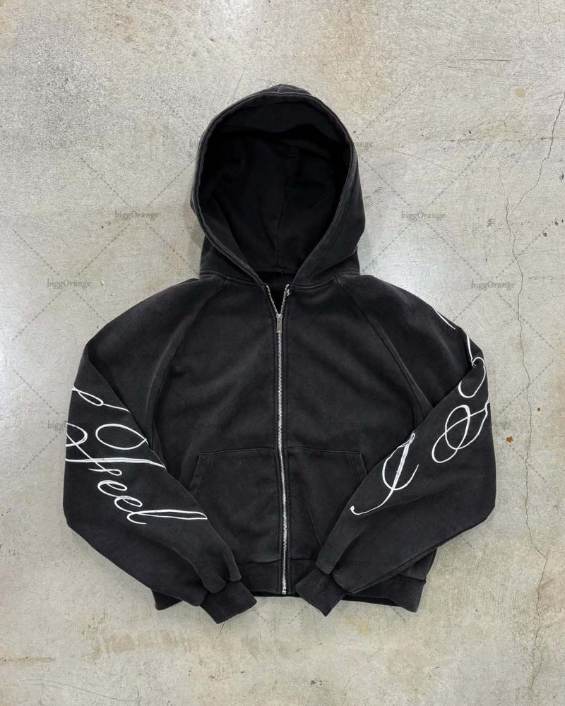 Y2K harajuku Gothic Letter Pri - đánh giá và giá Mens Fashion Zip Up Hoodies