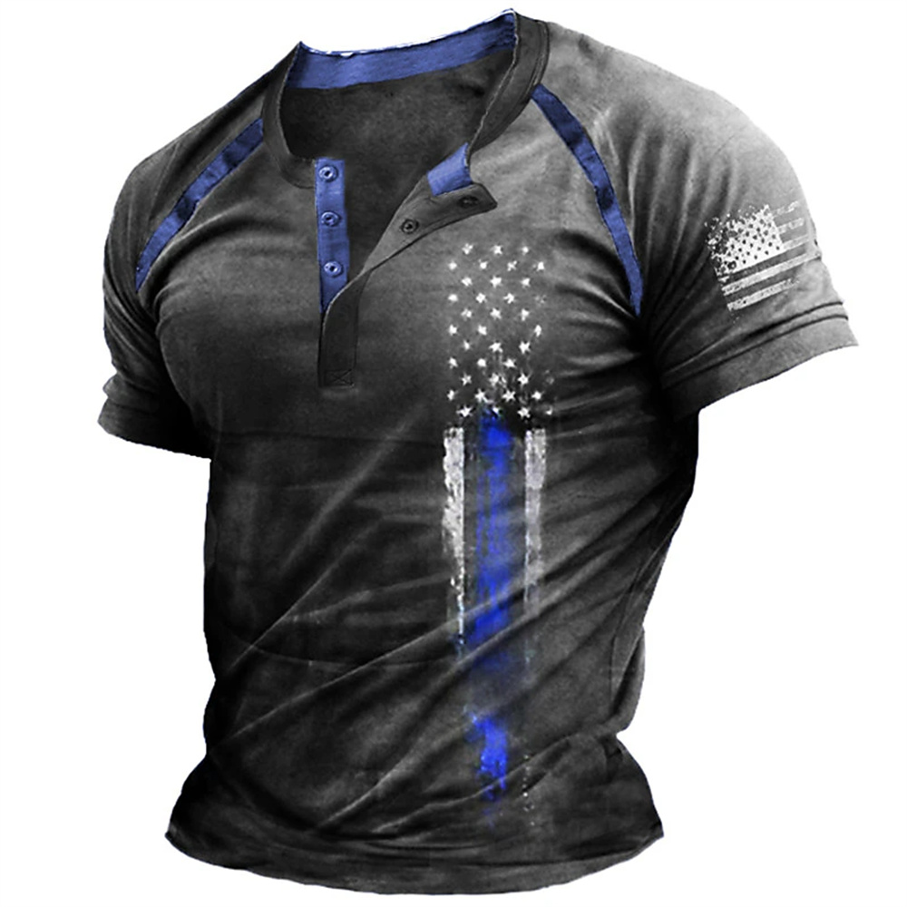 Funny 3D American Flag Print M - đánh giá và giá Mens Fashion Clothes
