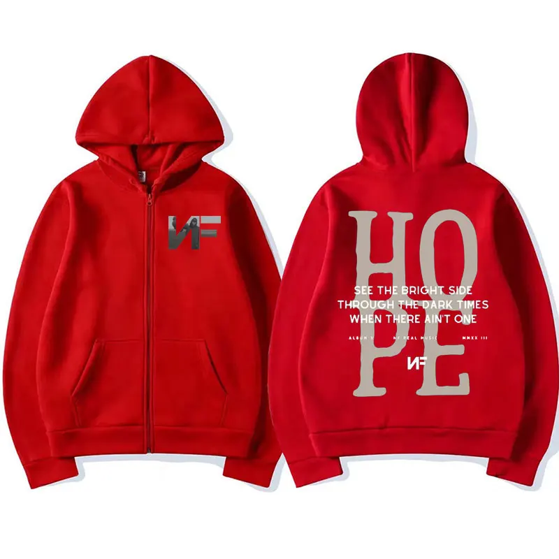 Rapper NF Hope Tracklist Zippe - đánh giá và giá Mens Fashion Zip Up Hoodies