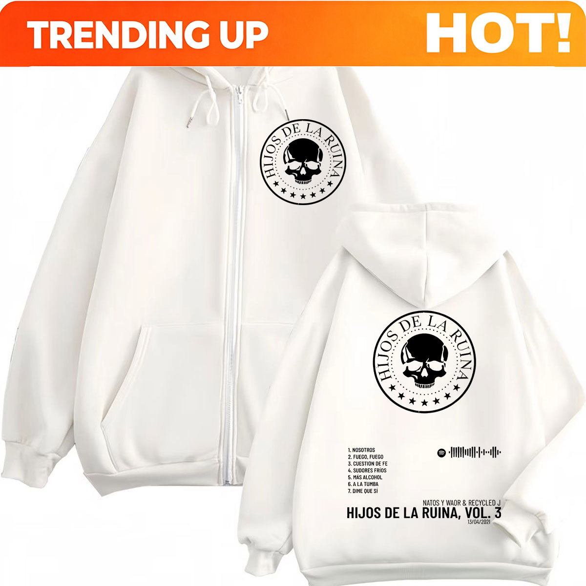 Rap Duo Natos Y Waor Hijos De  - đánh giá và giá Mens Fashion Zip Up Hoodies