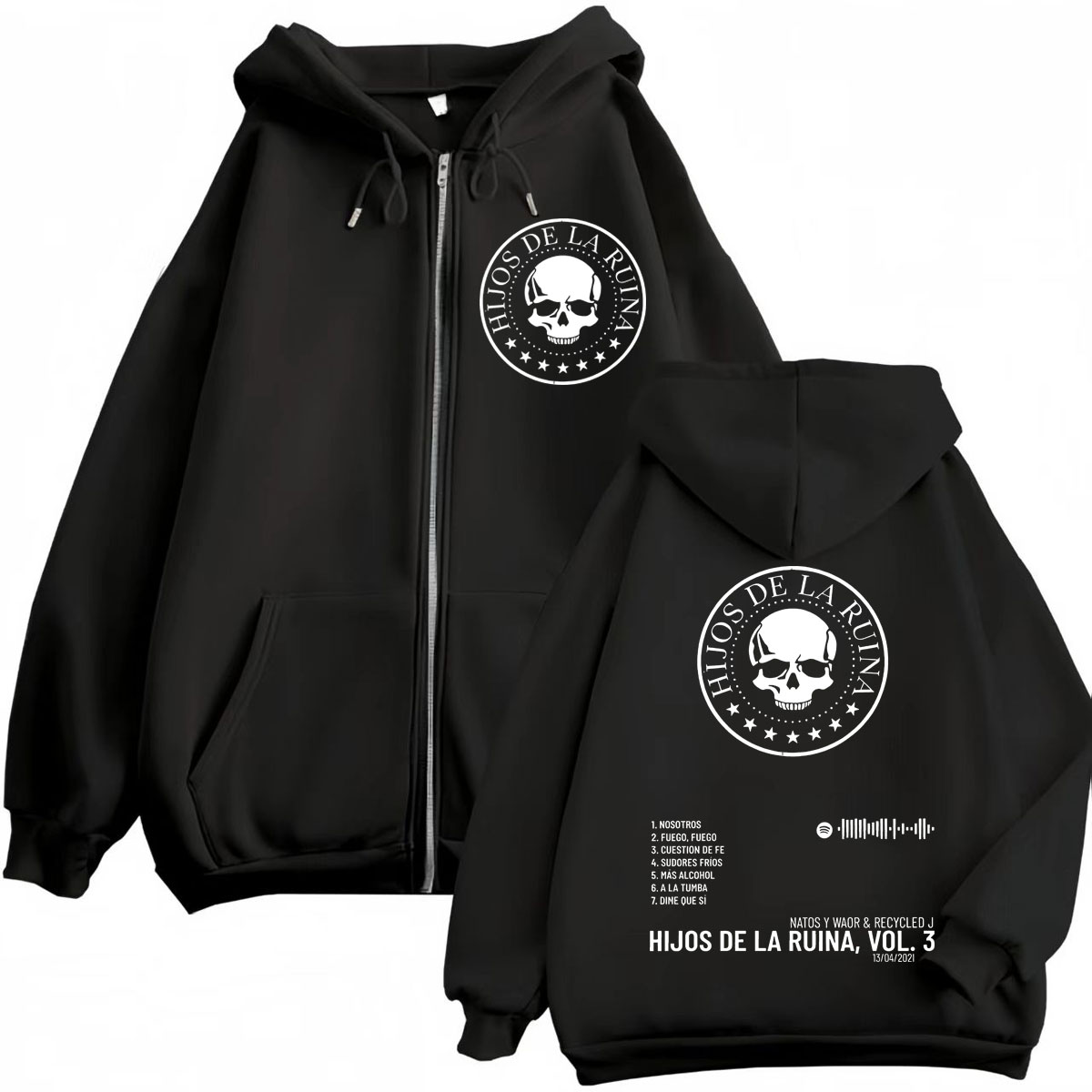 Rap Duo Natos Y Waor Hijos De  - đánh giá và giá Mens Fashion Zip Up Hoodies