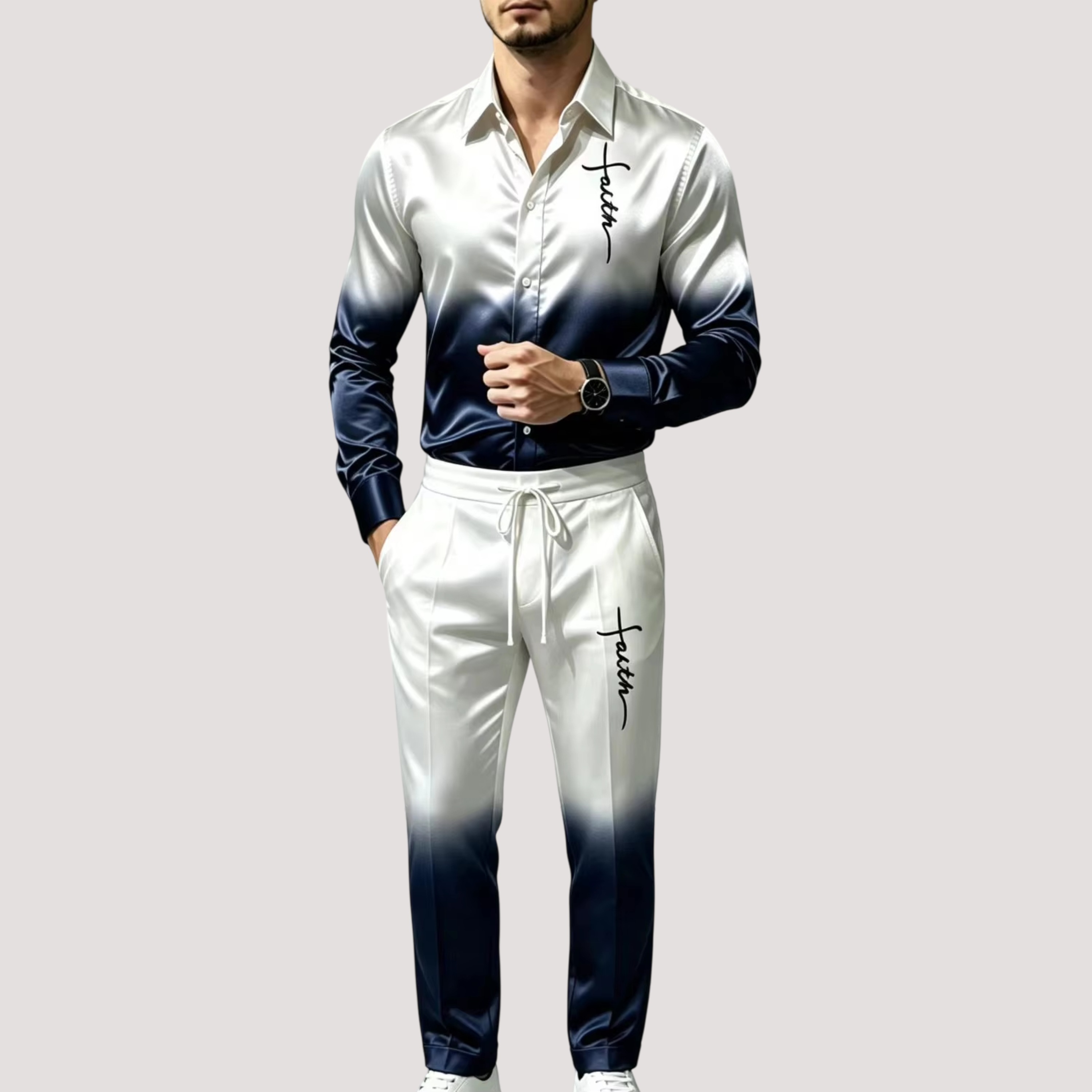 Men's Satin Silk Sports Suit T - đánh giá và giá Mens Fashion Clothes
