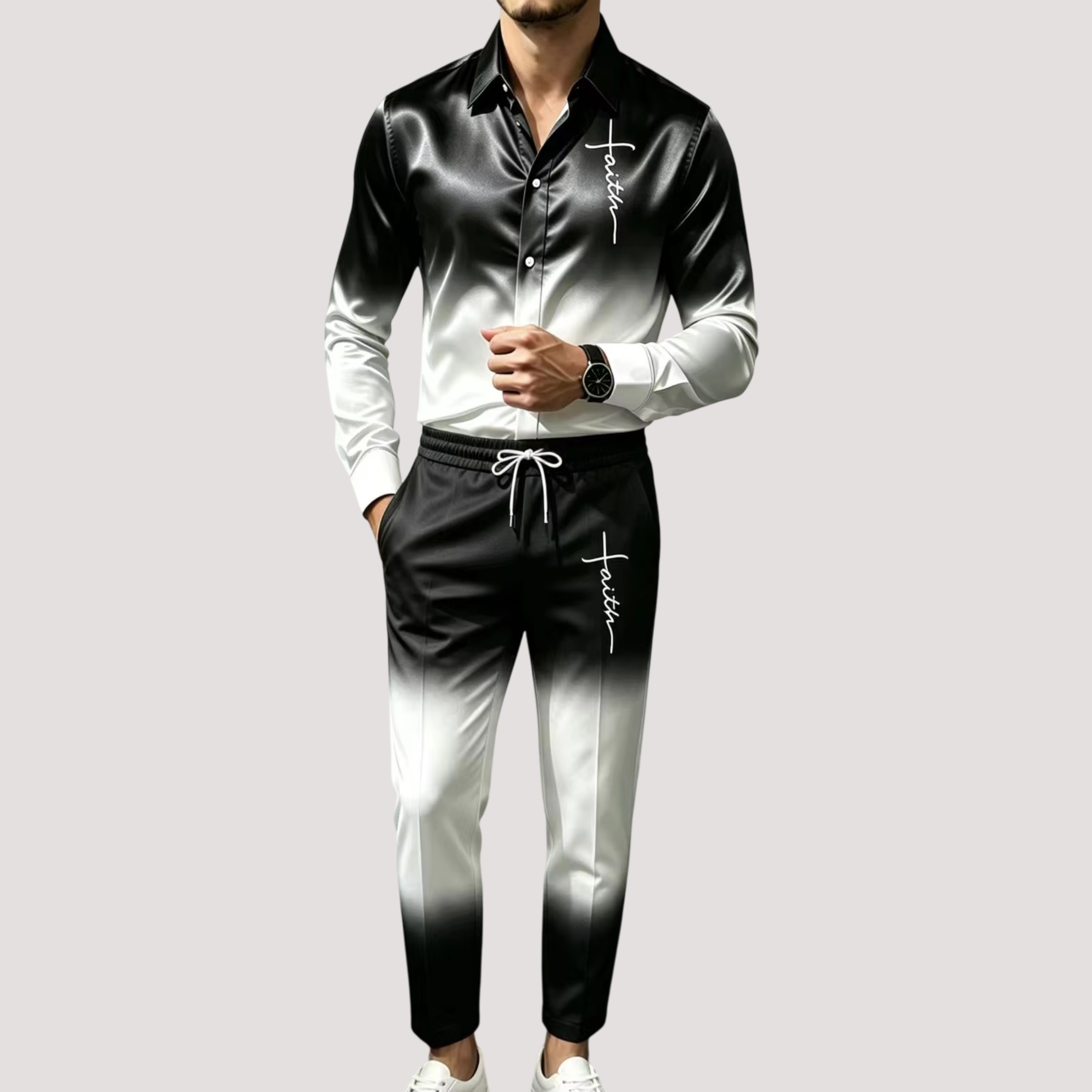 Men's Satin Silk Sports Suit T - đánh giá và giá Mens Fashion Clothes
