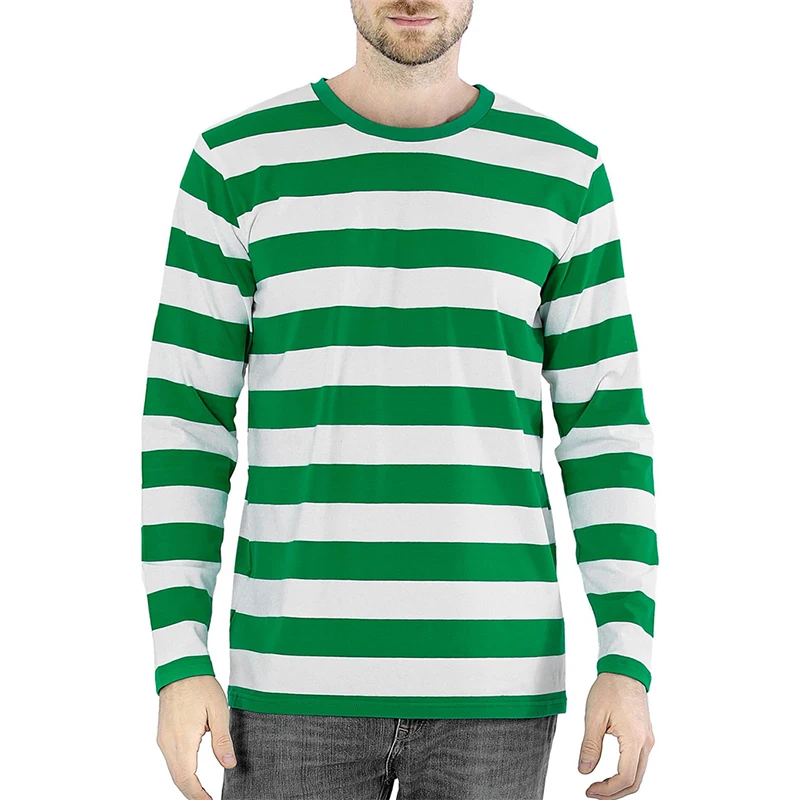 Fashion Contrast Stripe 3D Pri - đánh giá và giá Mens Fashion Clothes