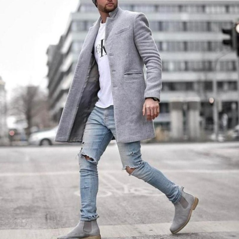 KIDWHXR Autumn Winter Mid Leng - đánh giá và giá Men'S Fashion X