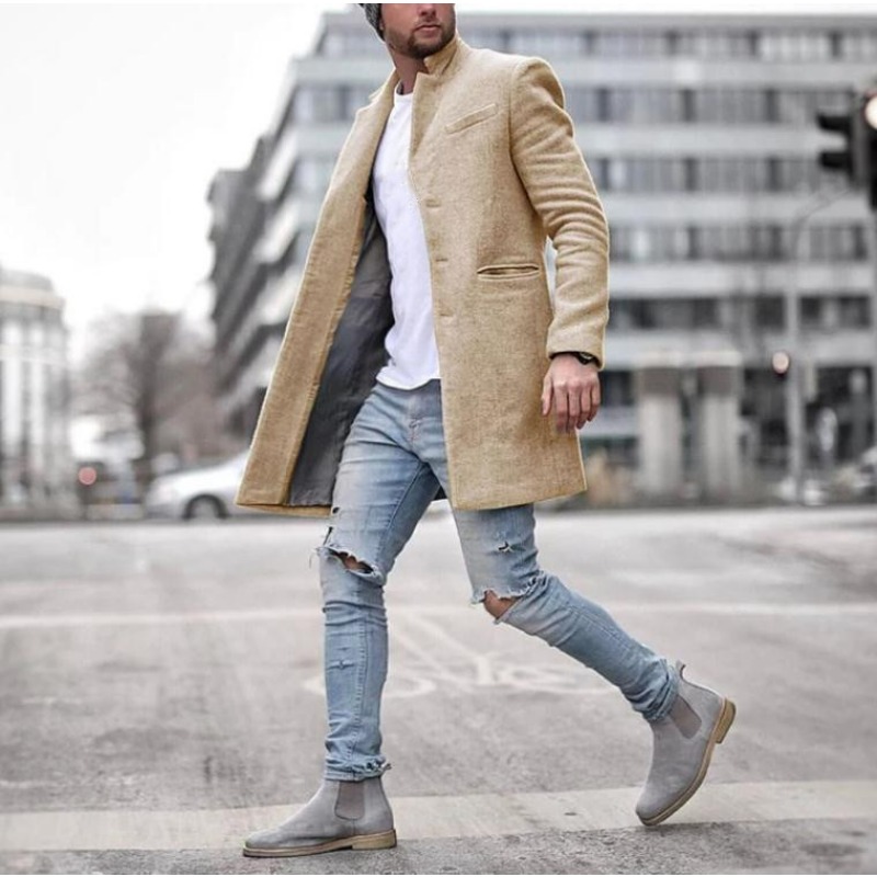 KIDWHXR Autumn Winter Mid Leng - đánh giá và giá Men'S Fashion X