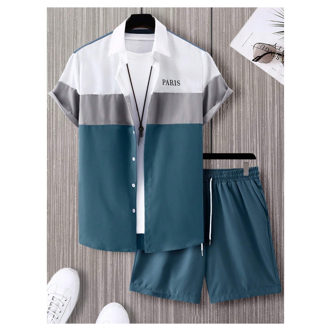 Men's Fashion Suit Blue And Wh - đánh giá và giá Mens Fashion Clothes
