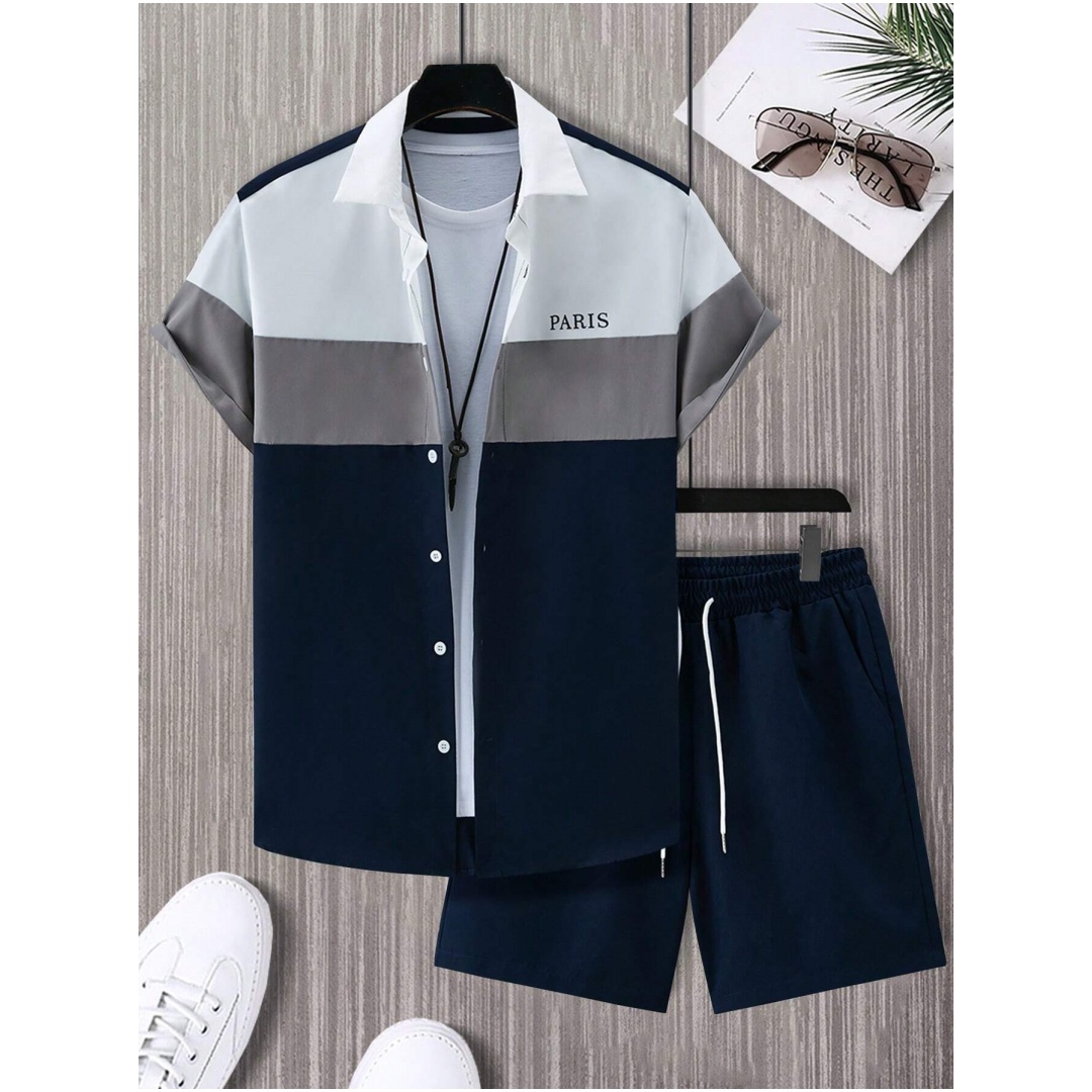 Men's Fashion Suit Blue And Wh - đánh giá và giá Mens Fashion Clothes