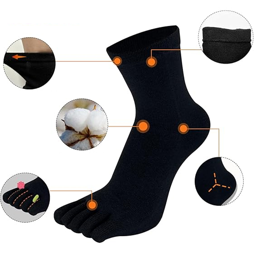 1/5/12 Pairs Unisex Cotton Toe - đánh giá và giá Socks Ankle Men
